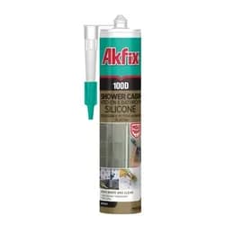 Силикон для душевых кабин AKFIX 100D 280мл 340г белый - PRORAB