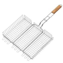 Решетка гриля глубокая Maestro 40*30*6см из деревян.ручкой MR-1003 - PRORAB