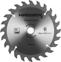 Пильное полотно по дереву HAISSER 160*16/20 24 зуба - PRORAB