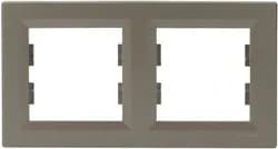 Рамка SCHNEIDER Asfora 2-я горизонтальная бронза - PRORAB