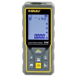 Лазерный дальномер SIGMA 50м+-2мм ІР54 3727411 - PRORAB
