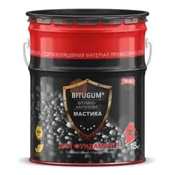Мастика битумная Bitugum Гидроизоляция для фундамента 18кг - PRORAB