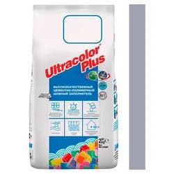 Затирка для плитки Mapei Ultracolor Plus 127 (арктический серый) 2 кг - PRORAB