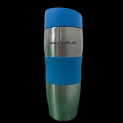 Термокружка GRUNHELM GTC103 из нерж. стали 380мл из силика. накл.голубая - PRORAB