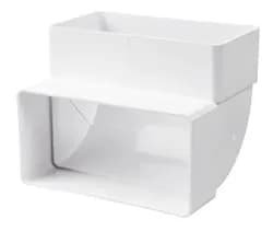 Колено вертикальное VENTS 55*110мм 90 градусов 5252 - PRORAB