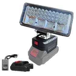 Прожектор светодиодный WORTHAIR 84 90Вт портативный USB 5 А/2А с аккумуляторами - PRORAB