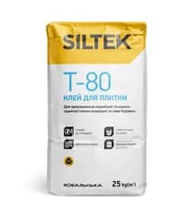 Клей для плитки Siltek T-80 для керамогранита 25кг - PRORAB