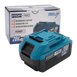 Аккумуляторная батарея PROFI-TEC PT2040EP 20V 4.0Ar с индикатором - PRORAB