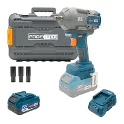 Гайковерт аккумуляторный PROFI-TEC РТW1003 20V зарядный кейс - PRORAB